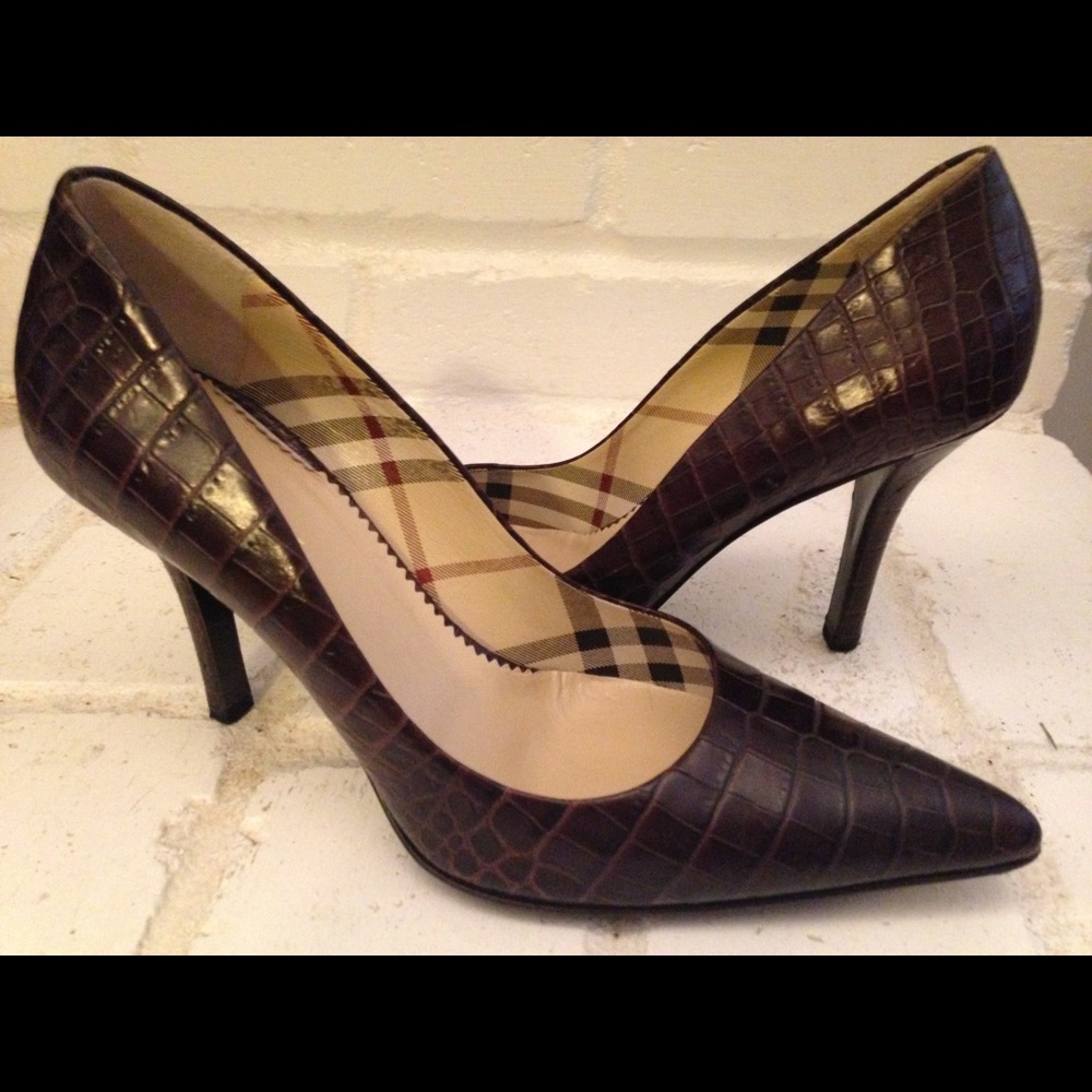 Gorgeous Burberry heels 9!   Very good - excellent condition!  Offers welcome!